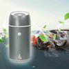 Earnest Living Metal Aluminum Car Diffuser Mini Humidifier Essential Oil Diffuser Car Air Fresheners for Essential Oils Aromatherapy Diffuser 100ml Timers Night Light Auto Off Function USB Silver Gift