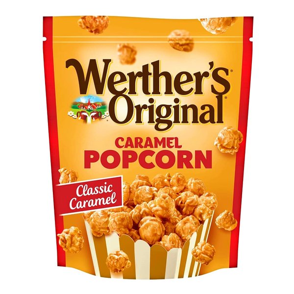 Werther's Original Caramel Popcorn, Resealable Pouch, 5.29 Oz Bag