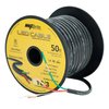 50 ft. 18AWG Low Voltage LED Cable 3 Conductor Black Sleeve in-Wall Speaker Wire UL Class 2 Certified