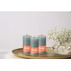 BOLSIUS 4 Pack Eucalyptus Green Rustic Pillar Candles - 2 X 4 Inches - Premium European Quality - Includes Natural Plant-Based Wax - Unscented Dripless Smokeless 30 Hour Party and Wedding Candles