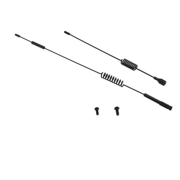 11.4" & 6.8" Metal Antenna 1/10 Scale RC Crawler Accessories for Traxxas TRX-4 TRX4 Ford Bronco D90 D110 Tamiya CC01 Axial SCX10 90046