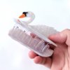 OMG Decor White Swan Claw Clip,Acetate Hair Clips,Small Claw Clips for Women