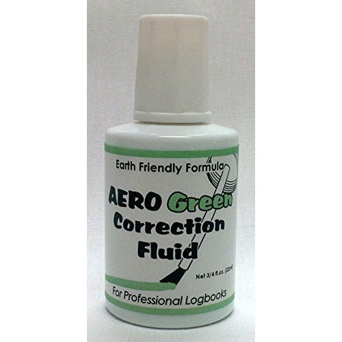 AeroGreen Professional Logbook Correction Fluid by Aero Phoenix