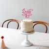 1 PCS Sweet 16 Cake Topper with Heart Glitter Hello 16 Happy 16th Birthday Cake Pick Cheers to 16 Years Old Cake Decorations for Happy 16th Birthday Anniversary Theme Party Supplies Pink
