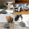 LUVI Fusicase Remote Control Mouse Cat Toy, Funny Electronic Rat Flocking Mouse Wireless Toys for Cat Dog Kitten Pet Interactive Cat Toys Gray