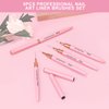 5Pcs Nail Art Liner Brushes,Liner Brush For Nails Gel,Fine Line Nail Art Brush,Nail Art Striping Brushes,Painting Art Design Pen For Long Lines, Thin Details, Fine Drawing Sizes 5/9/13/20/25mm