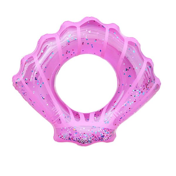 ZaH Shell Swim Rings for Kids Adults Pool Swimming Ring Inflatable Float Raft Water Swim Tube Summer Beach Party Decoration (Pink, Kids)