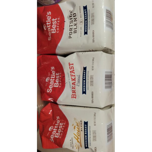 Seattle's Best Coffee Medium Roast Ground Coffee Variety Pack | 12 Ounce Bags (Pack of 3)