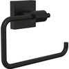 Franklin Brass Maxted (1-Pack) Toilet Paper Holder Matte Black Tissue Roll Holder for Bathroom Organization and Storage Euro/Single Post/Hook Toilet Tissue Holder Wall Bathroom Accessories MAX50-FB