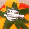 Frcolor Artificial Big Rose Flower Hairpin Hair Clips Flower Brooch for Women Party (Orange)