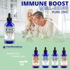 FWS Liquid Zinc Supplement - Zinc Drops - Immune Support for Adults and Kids - Organic, Non-GMO, Vegan - 45mg - Boost Your Immune System, Support Healthy Skin, and Promote Overall Wellness