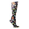 Celeste Stein Therapeutic Compression Socks, Black Butterflies, 8-15 mmhg, .6 Ounce