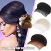 2pcs Women Lady Girls Soft Sponge Foam Hair Base Inserts Bump Up Hair Pads Hair Styling Clip Hair Comb Braid Tool Hair Styling Accessories Hair Styling Clip Stick Bun Maker Braid Tool
