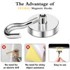 TRYMAG Magnetic Hooks Heavy Duty, 30Lbs Super Strong Magnet Hooks for Hanging, Neodymium Earth Magnets with Hook for Refrigerators and Cruise Cabin, Grill, Workplace-25pcs