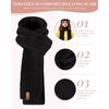 SENPUKI Womens Winter Beanie Hat Scarf Gloves Set, Cute Pom Pom Beanie with Warm Fleece Lined Long Knit Neck Scarf Touchscreen Gloves, 3 Piece Set for Cold Weather(Oatmeal)
