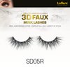Laflare Silk Lashes 3D FAUX MINK Eyelashes, Light, Reusable, Handmade, Natural Looking, Professional Easy to Apply Eyelashes in a Knitted Style1-3 PACKS BUNDLE SPECIAL (3, SD05R)