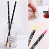 Aunifun 4 Pcs Diamond Art Pen Rhinestone Picker Pencil Nail Point Drill Pen Self Adhesive Resin Picker Dotting Wax Pencil Gem Pick up Tools for Nail Art DIY Decoration with Pencil Sharpener