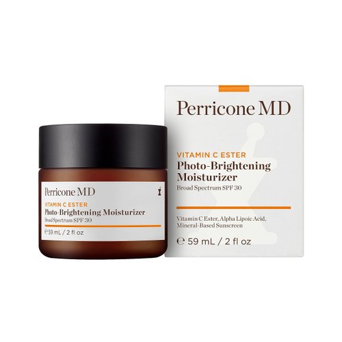 Perricone MD Vitamin C Ester Photo-Brightening Moisturizer Broad Spectrum SPF 30 | Oil-Free Mineral-Based SPF Moisturizer | Brightens and reduces dark spots, Protects against environmental aggressors