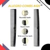 Allegro Combs 420 Hair combs Barber Comb Comb Set Hair Cutting Combs Pocket Comb Combs for Hair Stylist Styling Comb Black Combs 12 pk.