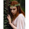 SWEETV Fairy Leaf Crowns for Women Elven Princess Tiara Flower Elf Headpiece for Cosplay Halloween Costume Photoshoot Wedding