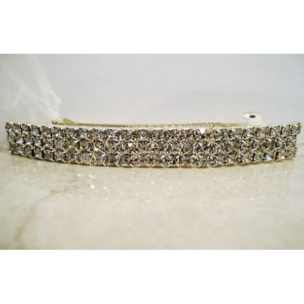 Generic Crystal silver hair barrette clip bridal clip bridal barrette
