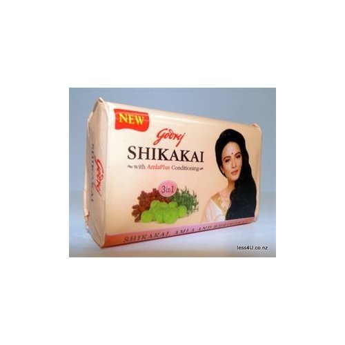 Godrej shikakai , Amla and Bhrigraj soap bar for hair (pack of 3) by Godrej SHikakai Soap