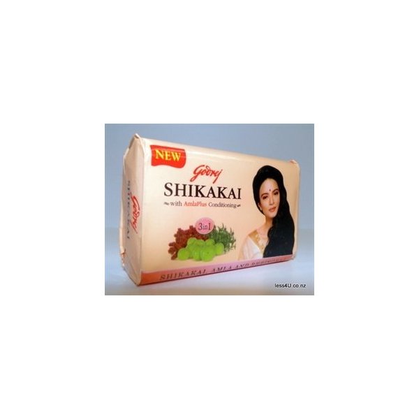 Godrej shikakai , Amla and Bhrigraj soap bar for hair (pack of 3) by Godrej SHikakai Soap