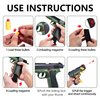 2 Pack Toy Soft Bullet Gun, Foam Ejecting Blasters, Empty Shell Ejecting Toy Guns, Educational Model, Outdoor Shooting Games, Birthday Christmas for Boys Girls Adults, Green & Blue