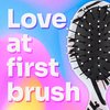 Wet Brush Squirt Detangling Hair Brush, Pink Lines (Watercolor Motif) - Mini Detangler Comb with Ultra-Soft IntelliFlex Bristles Glide Through Tangles with Ease - Pain-Free Hair Accessories