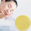 Compressed Facial Sponges 60 Pcs,Facial Cleansing Sponge,Beauty Makeup Round Facial Wash Pads Cosmetic Face Exfoliating for Women,Yellow