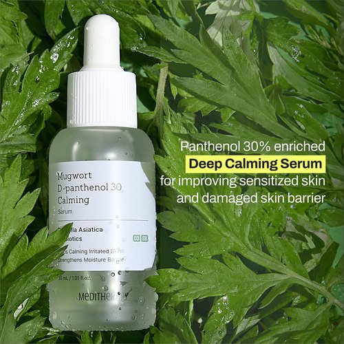 MEDITHERAPY Mugwort D-Panthenol(300,000ppm) 30 Calming Serum, Vitamin B5 Max Serum, High Concentration for Skin Barrier & Deep Calming, Pure Ingredients, Korean Skincare, 1.01 fl.oz