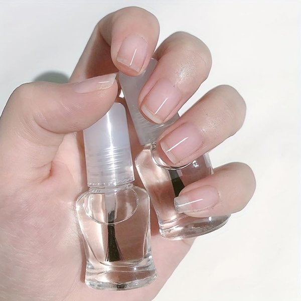 FXBAOJUNDA Clear Gel Nail Polish, Gel Polish Gel No Wipe Top Coat -Shine Finish And Long Lasting, Eco-Friendly, Quick-drying And Air Dry Fast Nail Polish at Home