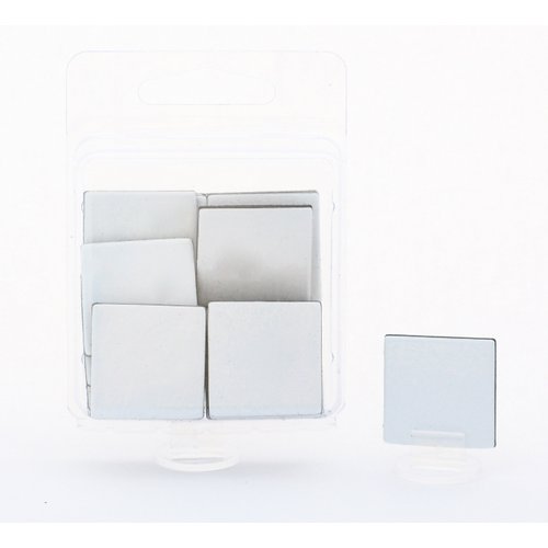Hedral Value Pack of 24 - Dry Erase - Reusable - Blank 1" Square Board Game Chits Tiles Counters Markers DIY D&D