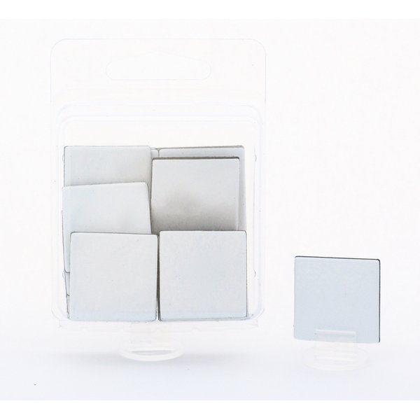 Hedral Value Pack of 24 - Dry Erase - Reusable - Blank 1" Square Board Game Chits Tiles Counters Markers DIY D&D