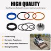Replacement Skid Steer Lift Hydraulic Cylinder Seal Kit Fit for Bobcat 444 500 610 642 643 742 743 753 & More Replaces OEM 6803329, 7137769
