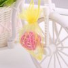 Wuligirl 100pcs Sheer Organza Bag 4X6 with Drawstring Jewelry Pouches Bags for Party Wedding Favor Candy Seashell Gift Bags (Yellow)