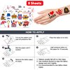 British UK Temporary Tattoos - 87PCS London England Flag Themed Stickers for Kids Birthday Party Supplies, Decorations, Favors, and Prizes - Cute Gifts for Boys and Girls Ideal School Prizes Rewards