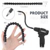 14 Pcs Flexible Drill Bit Extension Set 1/4 Inch Hex Shank Bendable Drill Bit Extension 105 Right Angle Drill 90 Right Angle Screwdriver Bits 10 Short Screwdriver Bits Electric Hand Tool