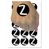 Letter Z Uppercase Felt Marker Font Temporary Tattoo Water Resistant Fake Body Art Set Collection - 15 2" Tattoos (1 Sheet)