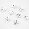 NAISKA 8PCS Gold Star Hair Accessories Spiral Hair Pins Wedding Stars Hair Clips Bridal Headpieces Decoration Loc Dreadlock Accessories Hair Jewelry for Women and Girls (Silver)