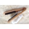 Double Sided Wood Clamp Hair Brush for Easy Straightening, Smoothing and Preventing Hair Damage, 22cm Length, ()