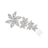 SAMKY Wedding Floral Rhinestones Crystal Prom Bridal Hair Comb Tiara T1083