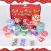 9 Pack Christmas Slime Kit, with 3 Butter Slime and 3 Cloud Slime and 3 Clear Slime, Soft & Non-Sticky, Birthday Gifts for Girls & Boys, Party Favors, Goody Bags, Christmas Party Surprise Gifts