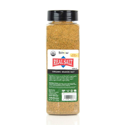 Redmond Real Sea Salt - Natural Unrefined Organic Gluten Free, Seasoning 32 Ounce Container … …