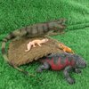 Atralo Service Wildlife Reptile Lizard Animal Model Toy Playsets 4 PCS Lizards Figure Party Favors Toys Cake Toppers Christmas Birthday Gift for Boys Girls Kids Toddlers