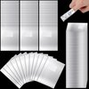 1000 Pcs Nail Polish Remover Gel Nail Polish Remover Foil Nail Wraps with Pre Attached Lint Pad for Removing Nail Polish, Silver