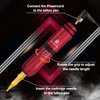 Tattoo Gun, Blackbudda Tattoo Kit for Beginners Rotary Tattoo Machine Kit, With Tattoo Power Supply Tattoo Needles Tattoo Ink, Professional Complete Tattoo Pen Kit (Red)