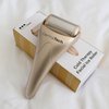 DermaTech Skincare Cold Therapy Facial Ice Roller | Ice Roller for Face & Eye Puffiness Relief | Stainless Steel Cooling Face Massager Roller | Aesthetic Ice Roller Gold