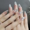 50pcs Shiny Zircon Rhinestone Nail Gems 3D Flatback Rhinestones for Nails 2-4mm Mini Nail Rhinestones Glitter Silver White Multi Shapes Nail Diamonds Nail Crystals Nail Decorations for Nail Art Charms