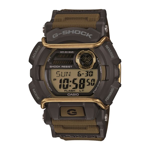 Casio G-Shock Quartz Watch with Resin Strap, Green, 55 (Model: GD400-9CR)